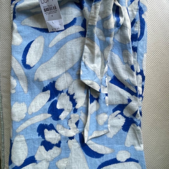 NWT Brushed Daisy Linen Blend Wrap Midi Ski - Picture 5 of 7